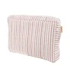 Bon Dep Oppbevaring|Pouch Big Ticking Stripe Dusty Pink
