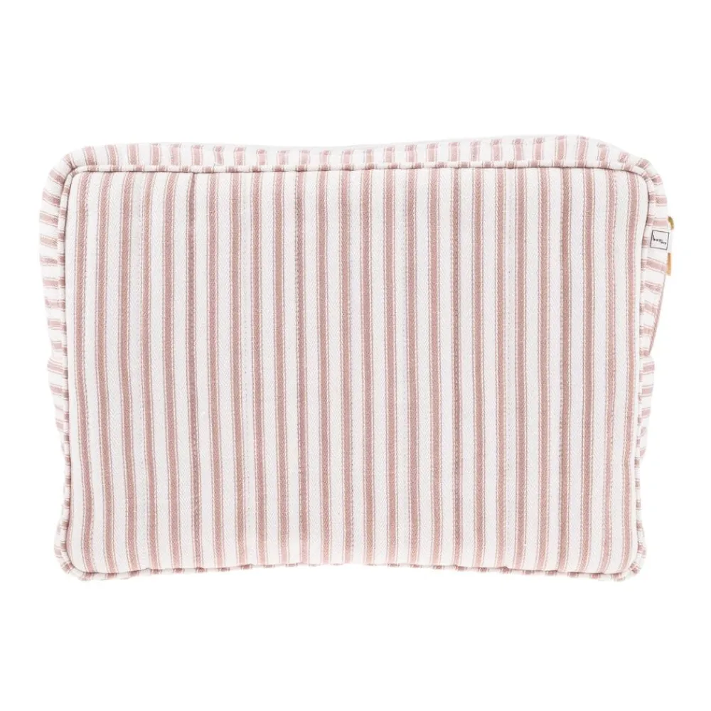 Bon Dep Oppbevaring|Pouch Big Ticking Stripe Dusty Pink