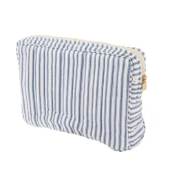 Bon Dep Oppbevaring|Pouch Big Ticking Stripe Blue