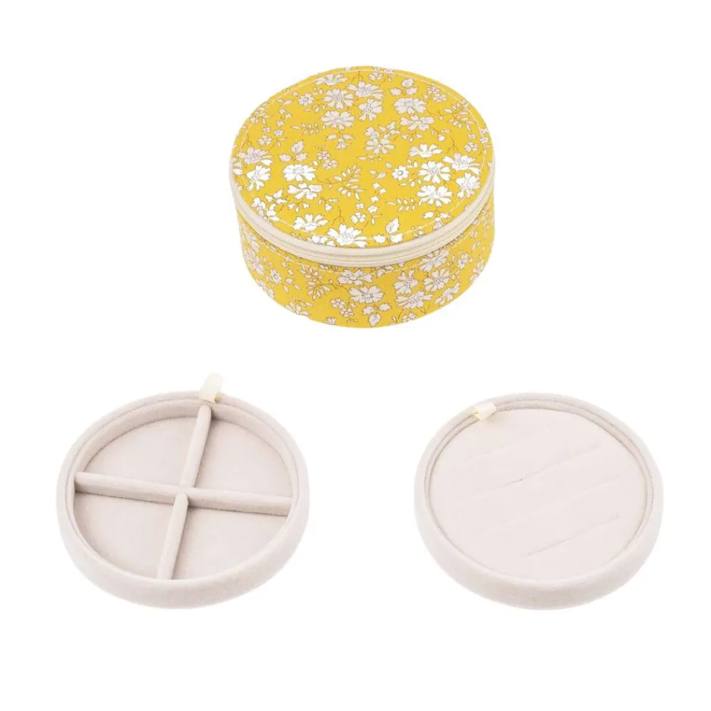 Bon Dep Oppbevaring|Smykkeskrin|Smykkeskrin Round Liberty Capel Yellow