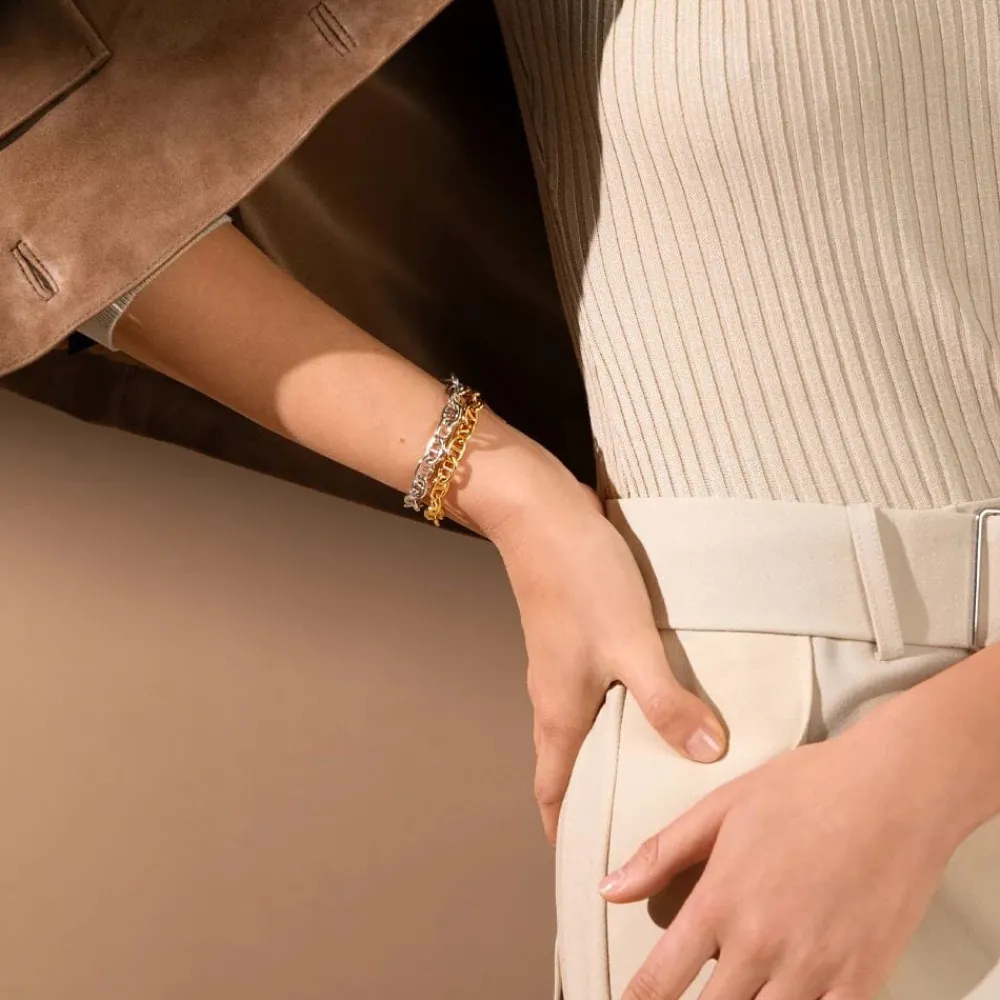 Caroline Svedbom Armbånd|Betty Chain Bracelet Rhodium