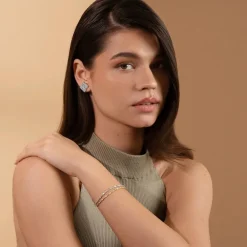 Caroline Svedbom Armbånd|Evelyne Bracelet Rhodium Crystal