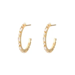 Caroline Svedbom Øredobber|Evelyne Loops Gold Crystal