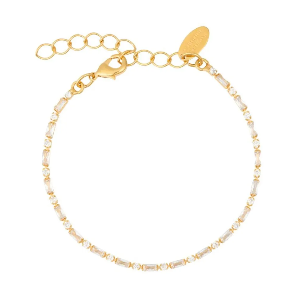 Caroline Svedbom Armbånd|Evelyne Bracelet Gold Crystal