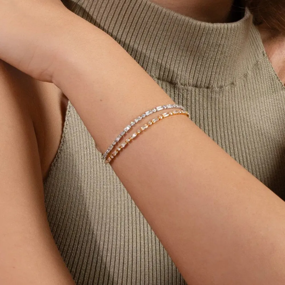 Caroline Svedbom Armbånd|Evelyne Bracelet Gold Crystal