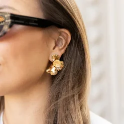 Caroline Svedbom Øredobber|Malva Earrings Gold Crystal