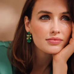 Caroline Svedbom Øredobber|Mini Dione Earrings | Majestic Green Combo