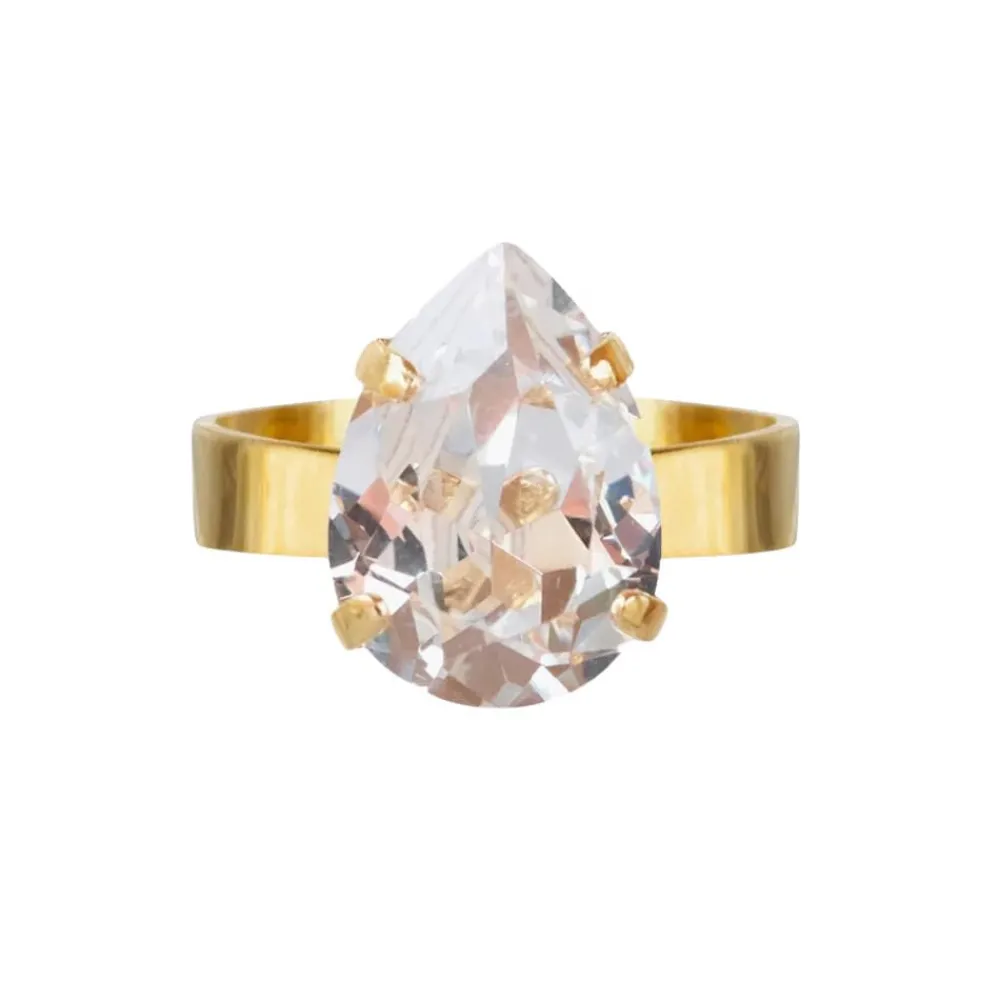 Caroline Svedbom Ringer|Mini Drop Ring | Crystal