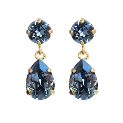 Caroline Svedbom Øredobber|Mini Drop Earrings | Denim Blue