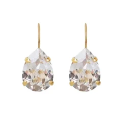 Caroline Svedbom Øredobber|Mini Drop Clasp Earrings | Crystal