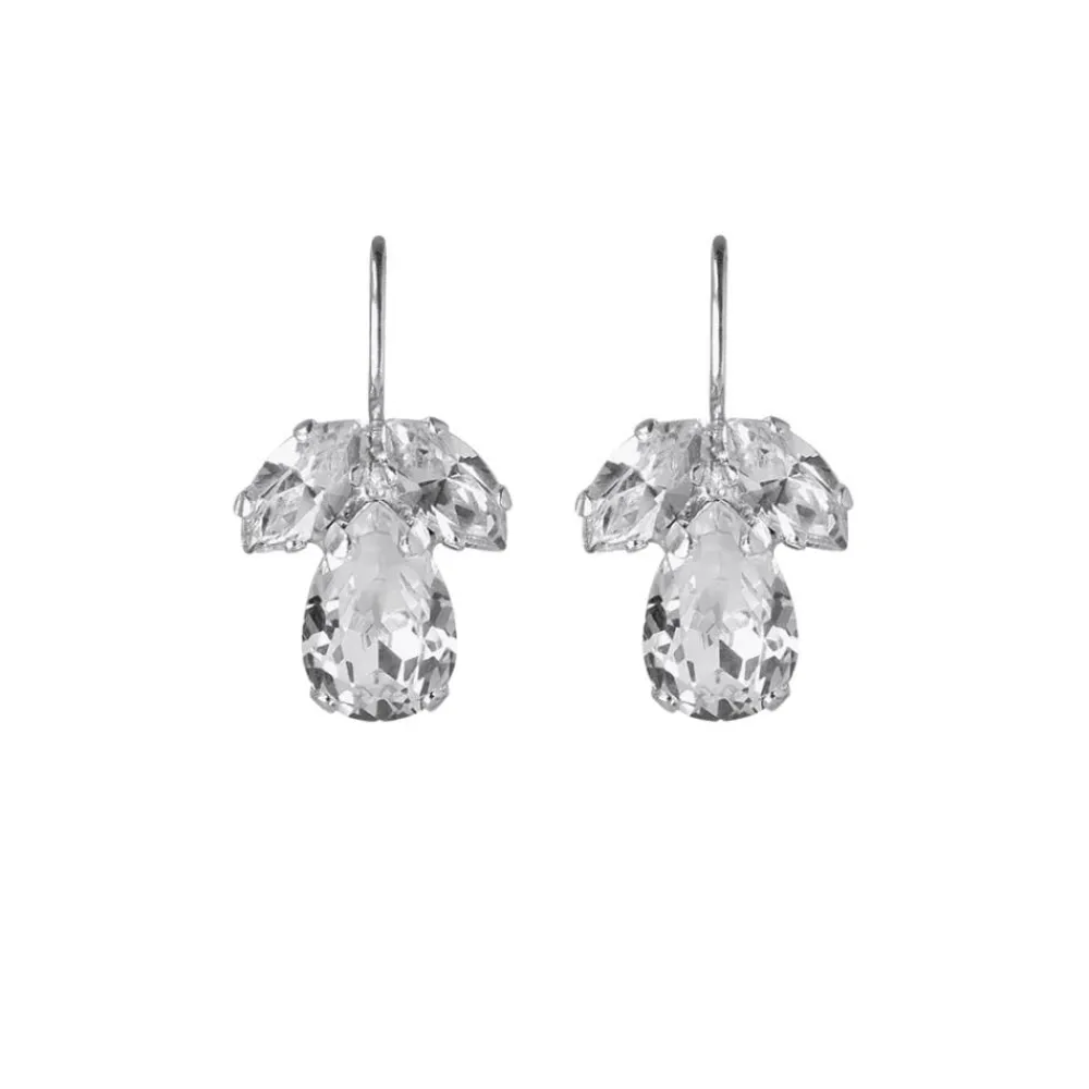 Caroline Svedbom Øredobber|Petite Timo | Rhodium Crystal