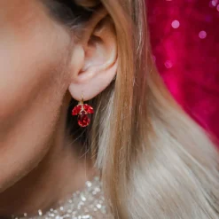 Caroline Svedbom Øredobber|Petite Timo Earrings Gold Light Siam