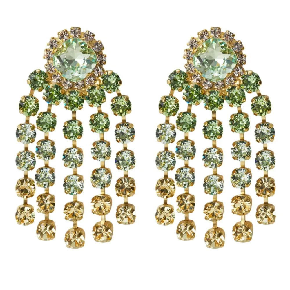 Caroline Svedbom Øredobber|Rafaela Earrings | Lime Combo