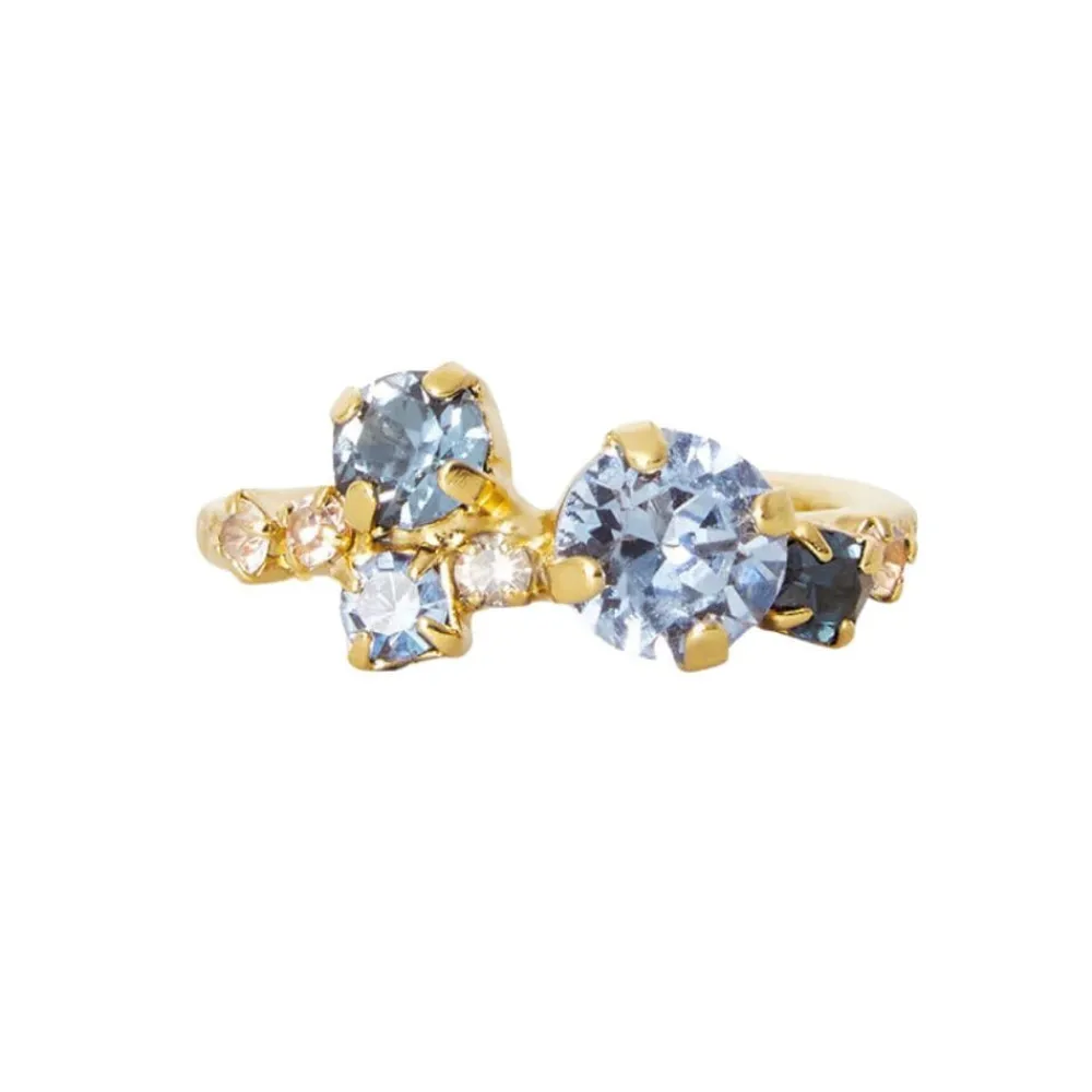 Caroline Svedbom Ringer|Stardust Ring Gold Blue Combo