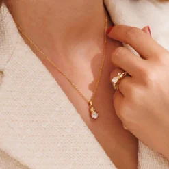 Caroline Svedbom Ringer|Stardust Ring Gold Electric White Combo