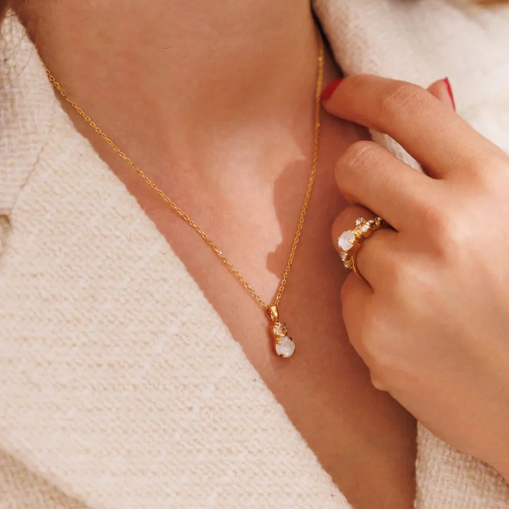 Caroline Svedbom Ringer|Stardust Ring Gold Electric White Combo