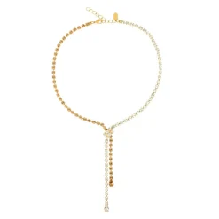 Caroline Svedbom Kjeder|Yvette Necklace Gold Topaz Combo