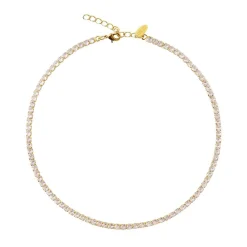 Caroline Svedbom Kjeder|Zara Necklace | Crystal Gold