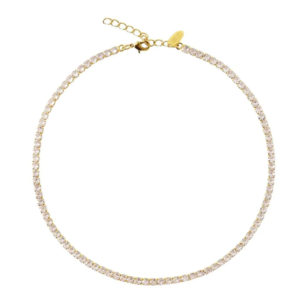 Caroline Svedbom Kjeder|Zara Necklace | Crystal Gold