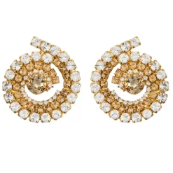 Caroline Svedbom Øredobber|Zia Earrings Gold Topaz Combo