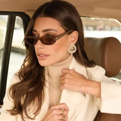 Caroline Svedbom Øredobber|Zia Earrings Gold Topaz Combo