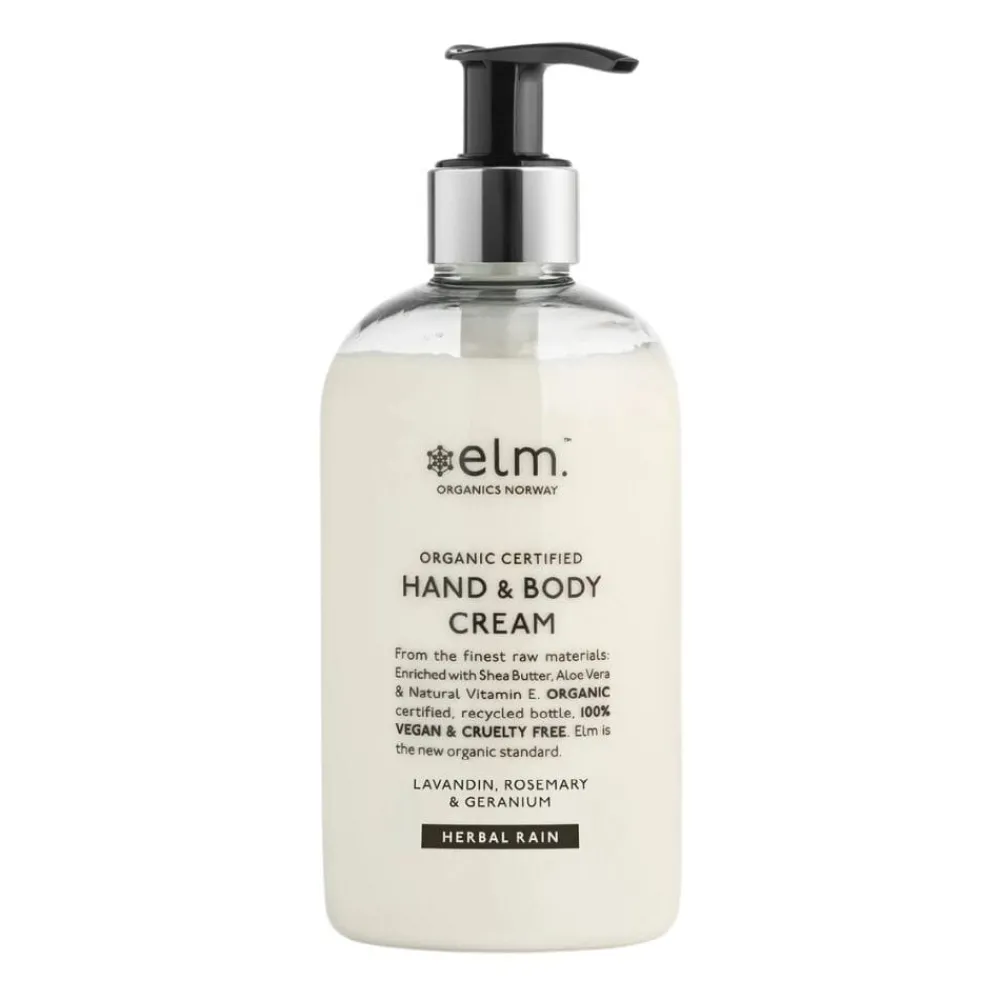 Elm Organics Bodylotion|elm. Hand & Body Cream Herbal Rain 290ml
