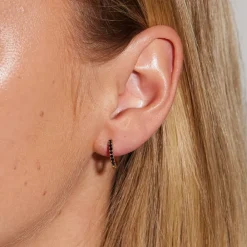 Emilia by Bon Dep Øredobber|Emilia - Hoops Black