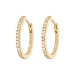 Emilia by Bon Dep Øredobber|Emilia - Large Hoops White