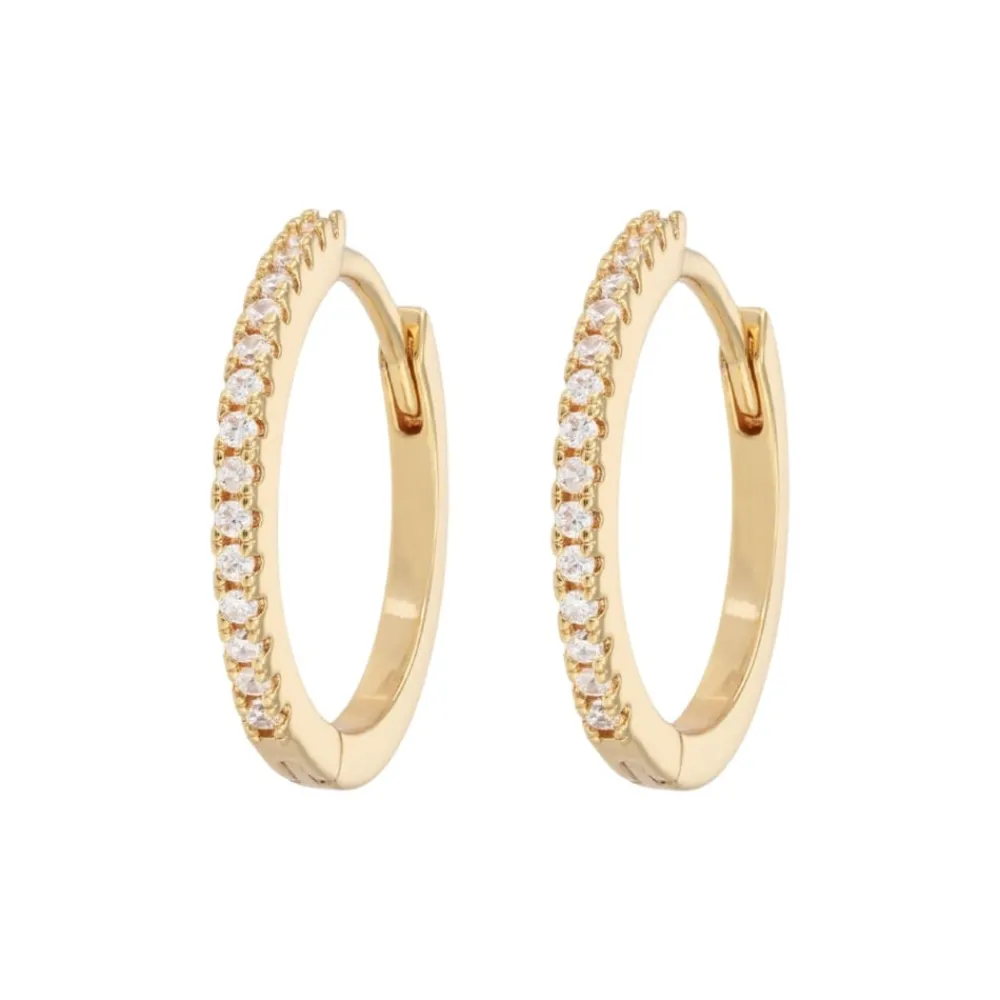 Emilia by Bon Dep Øredobber|Emilia - Large Hoops White