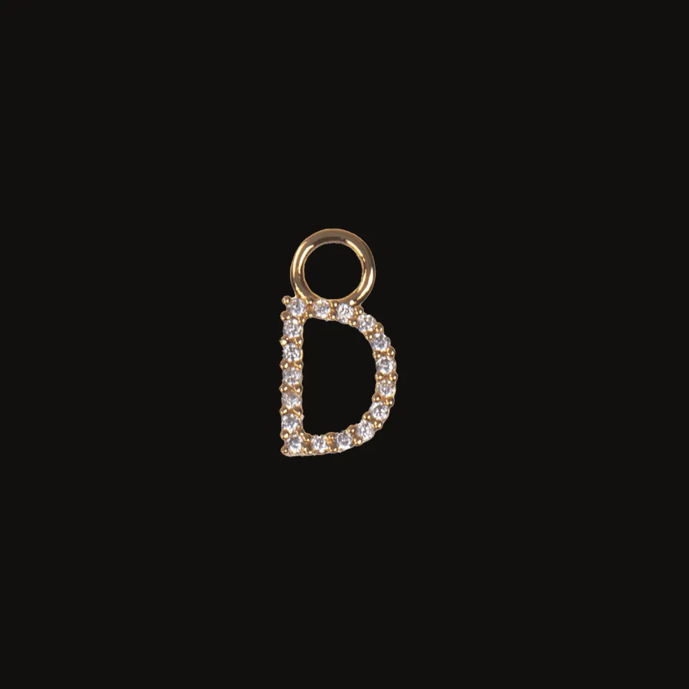 Emilia by Bon Dep Charms|Emilia - Letter Charm D