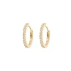 Emilia by Bon Dep Øredobber|Emilia - Medium Hoops White