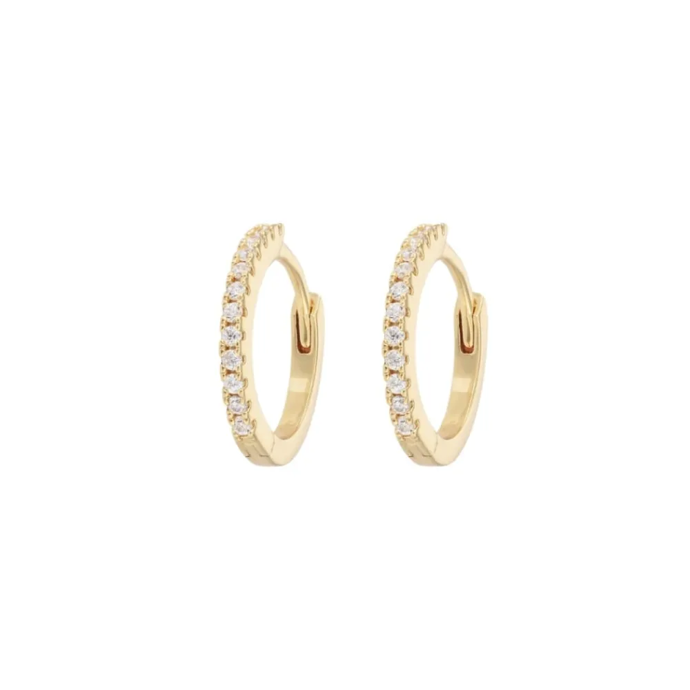 Emilia by Bon Dep Øredobber|Emilia - Medium Hoops White