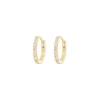 Emilia by Bon Dep Øredobber|Emilia - Small Hoops White