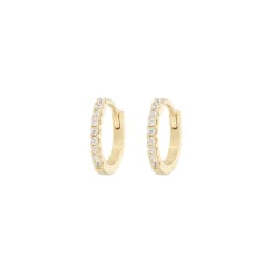 Emilia by Bon Dep Øredobber|Emilia - Small Hoops White