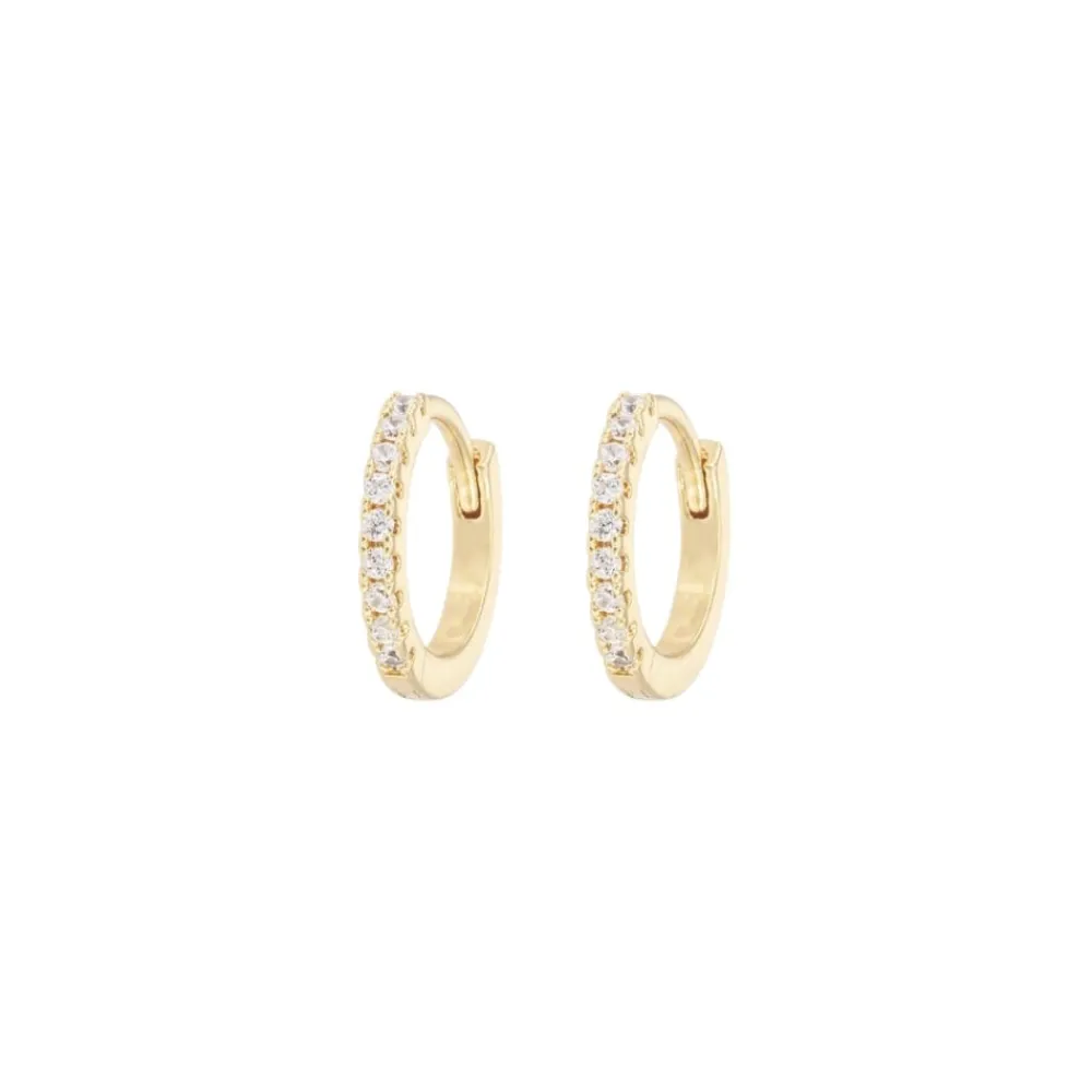 Emilia by Bon Dep Øredobber|Emilia - Small Hoops White