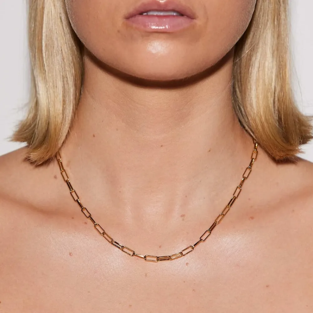 Emilia by Bon Dep Kjeder|Emilia - Thick Chain Necklace 45 cm