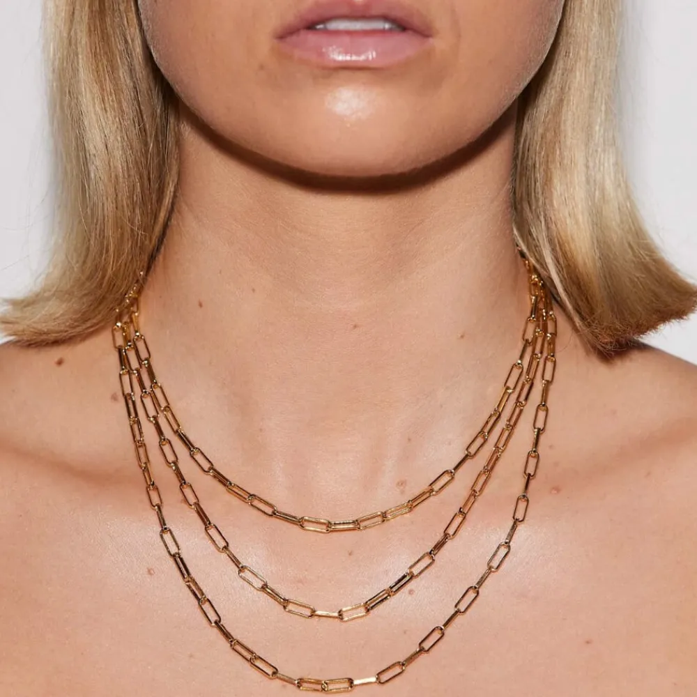 Emilia by Bon Dep Kjeder|Emilia - Thick Chain Necklace 45 cm