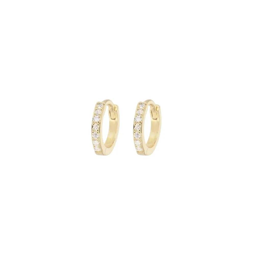 Emilia by Bon Dep Øredobber|Emilia - X-Small Hoops White
