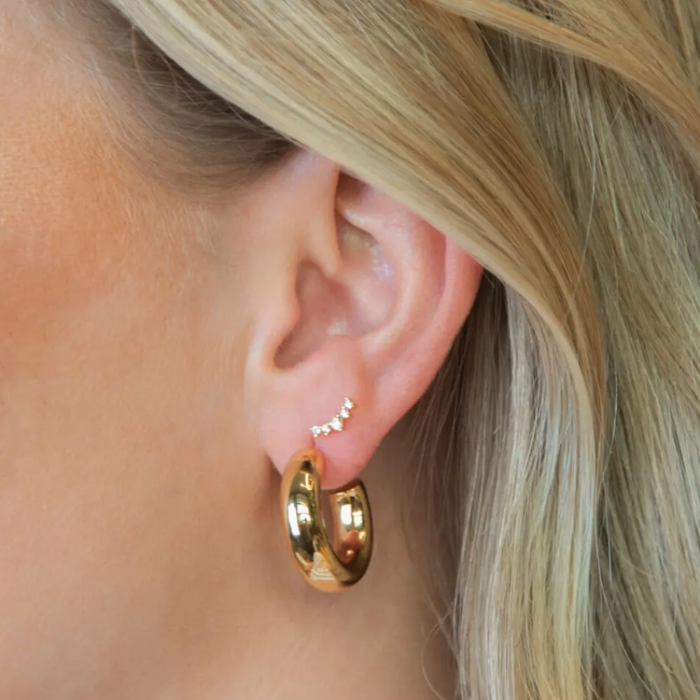 Emilia by Bon Dep Øredobber|Emilia Large Chunky Hoops