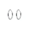 Emilia by Bon Dep Øredobber|Emilia Medium Silver Hoops