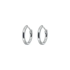 Emilia by Bon Dep Øredobber|Emilia Small Silver Hoops