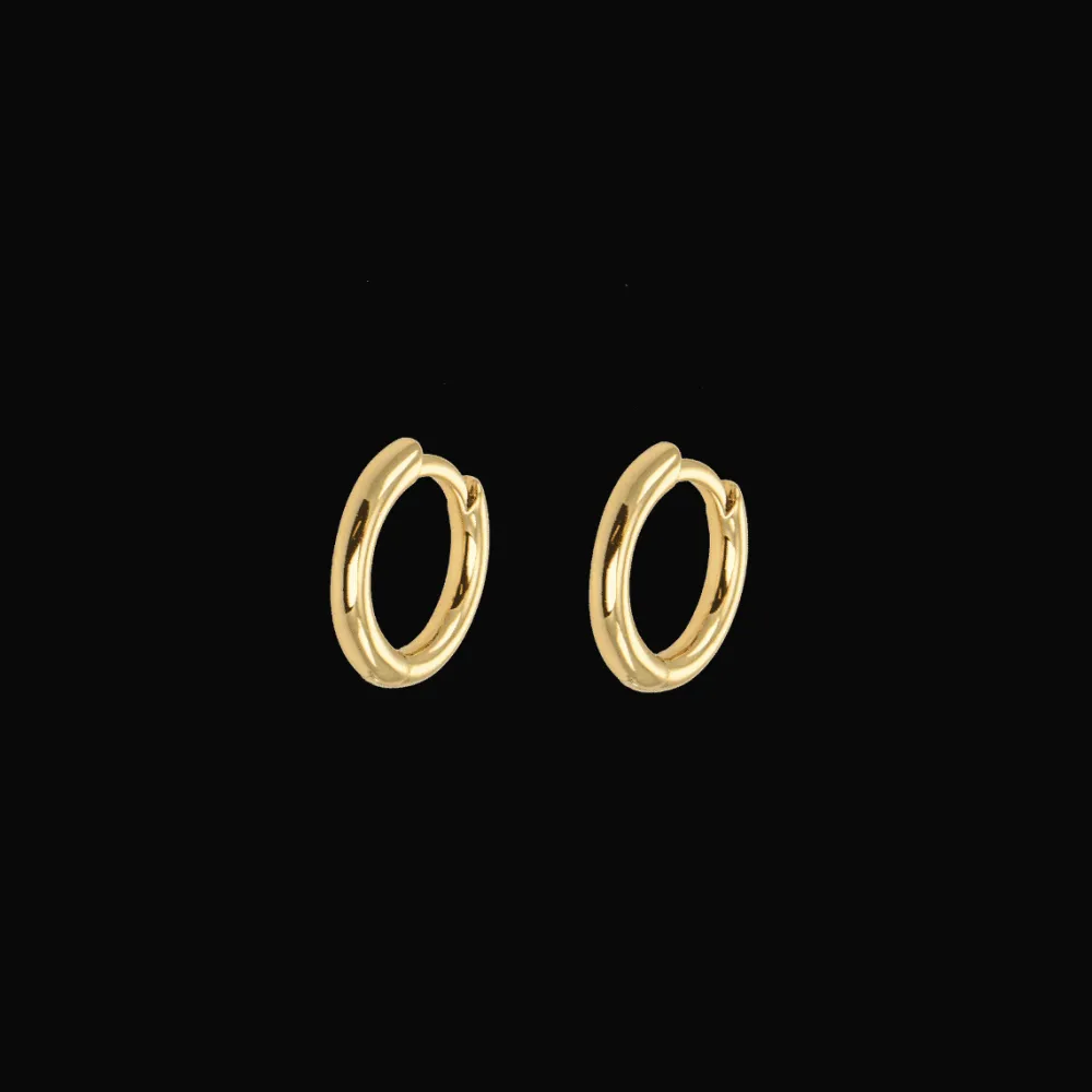 Emilia by Bon Dep Øredobber|Emilia X-Small Gold Hoops