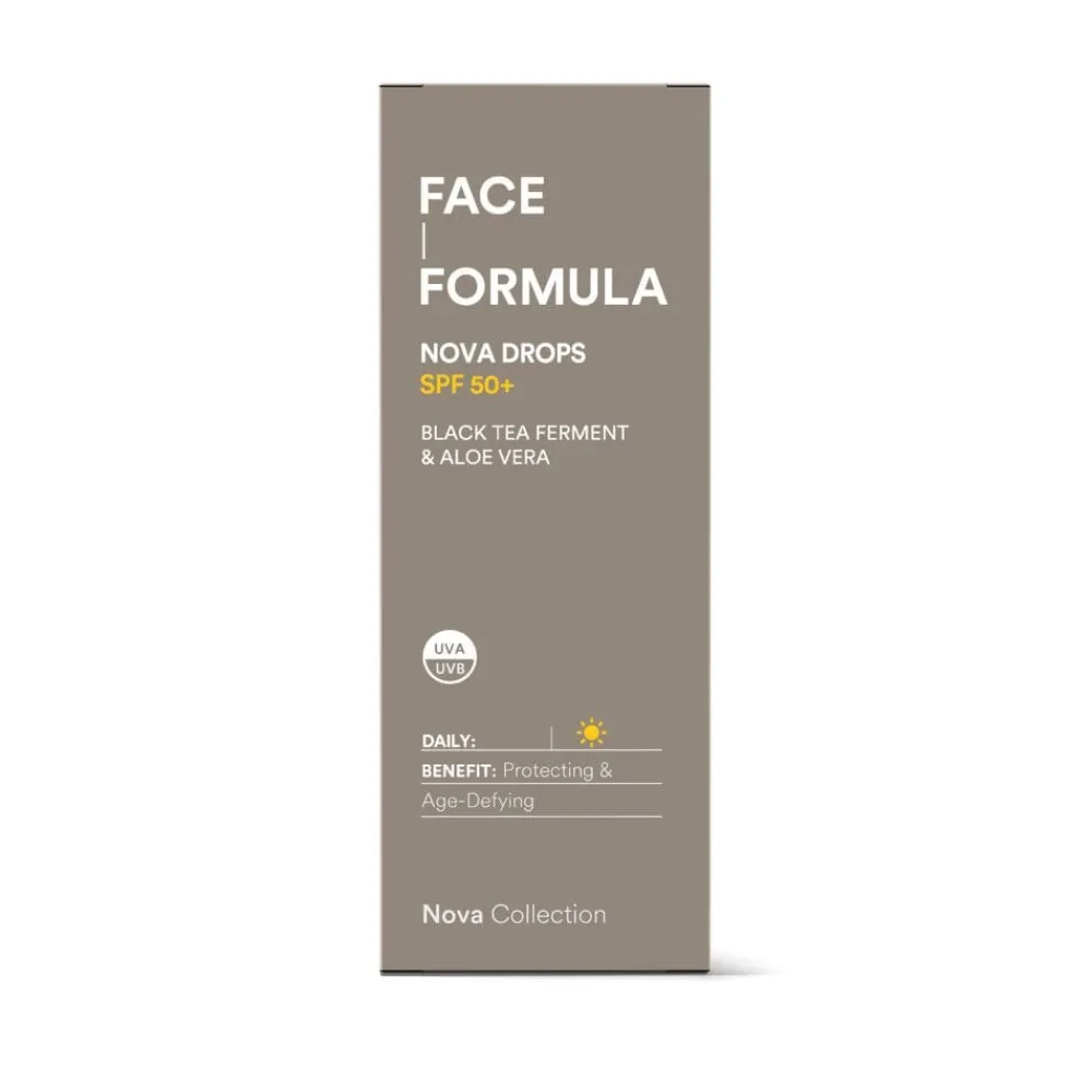 Face Formula Sol Og Selvbruning|Nova Drops SPF 50+