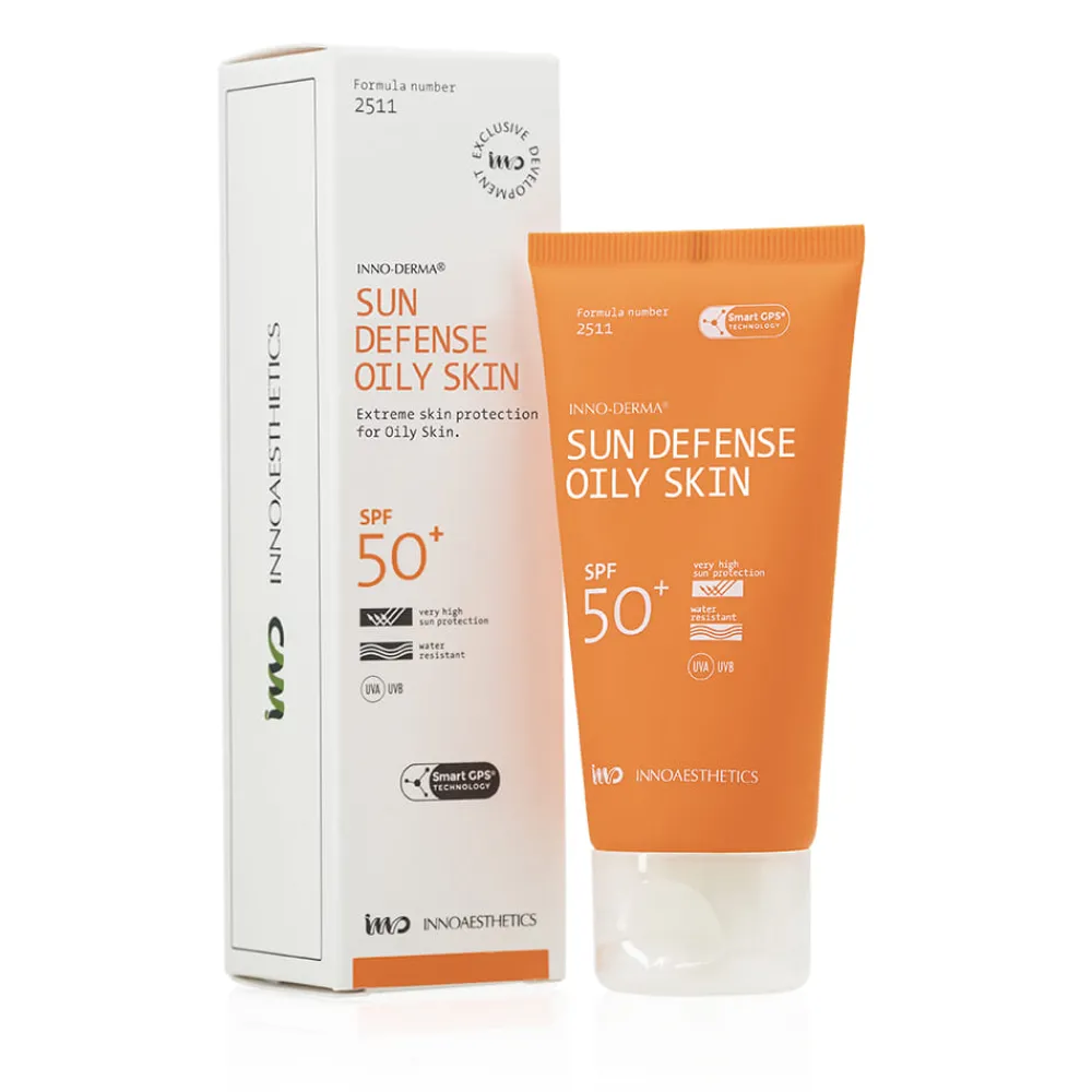 Innoaesthetics Hudpleie|Sol Og Selvbruning|Inno-Derma Sundefense Oily Skin Spf 50