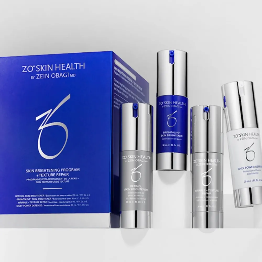 ZO Skin Health Produktkit|KAMPANJE ZO Skin Brightening Program + Texture Repair Kit-Få med gave