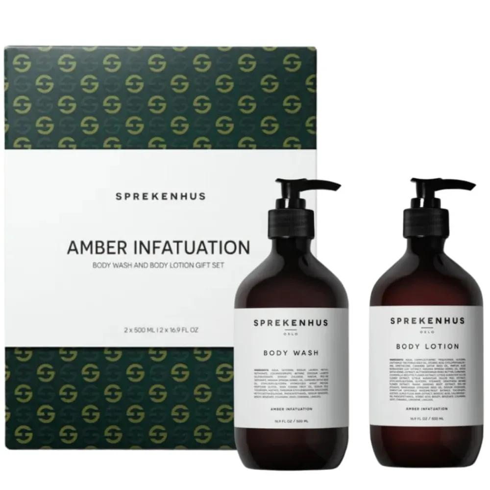 Sprekenhus Bodylotion|Dusj Og Bad|Body Wash & Lotion Gift Set Amber Infatuation