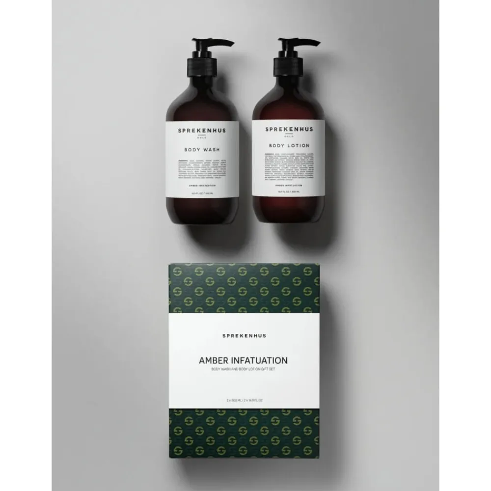 Sprekenhus Bodylotion|Dusj Og Bad|Body Wash & Lotion Gift Set Amber Infatuation